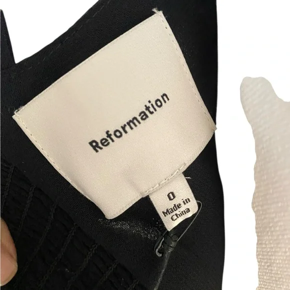 Reformation Black Chemise - Picture 5 of 12